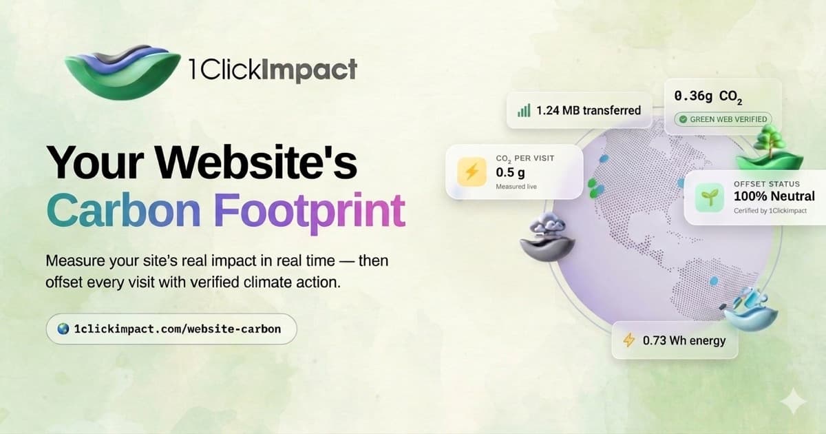 Website Carbon Calculator: How to Measure Your Website Carbon Footprint with 1ClickImpact