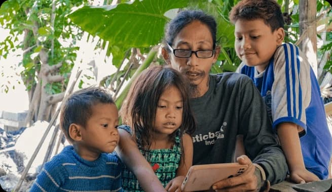 Haris, a Plastic Bank collection member in Bali, Indonesia.